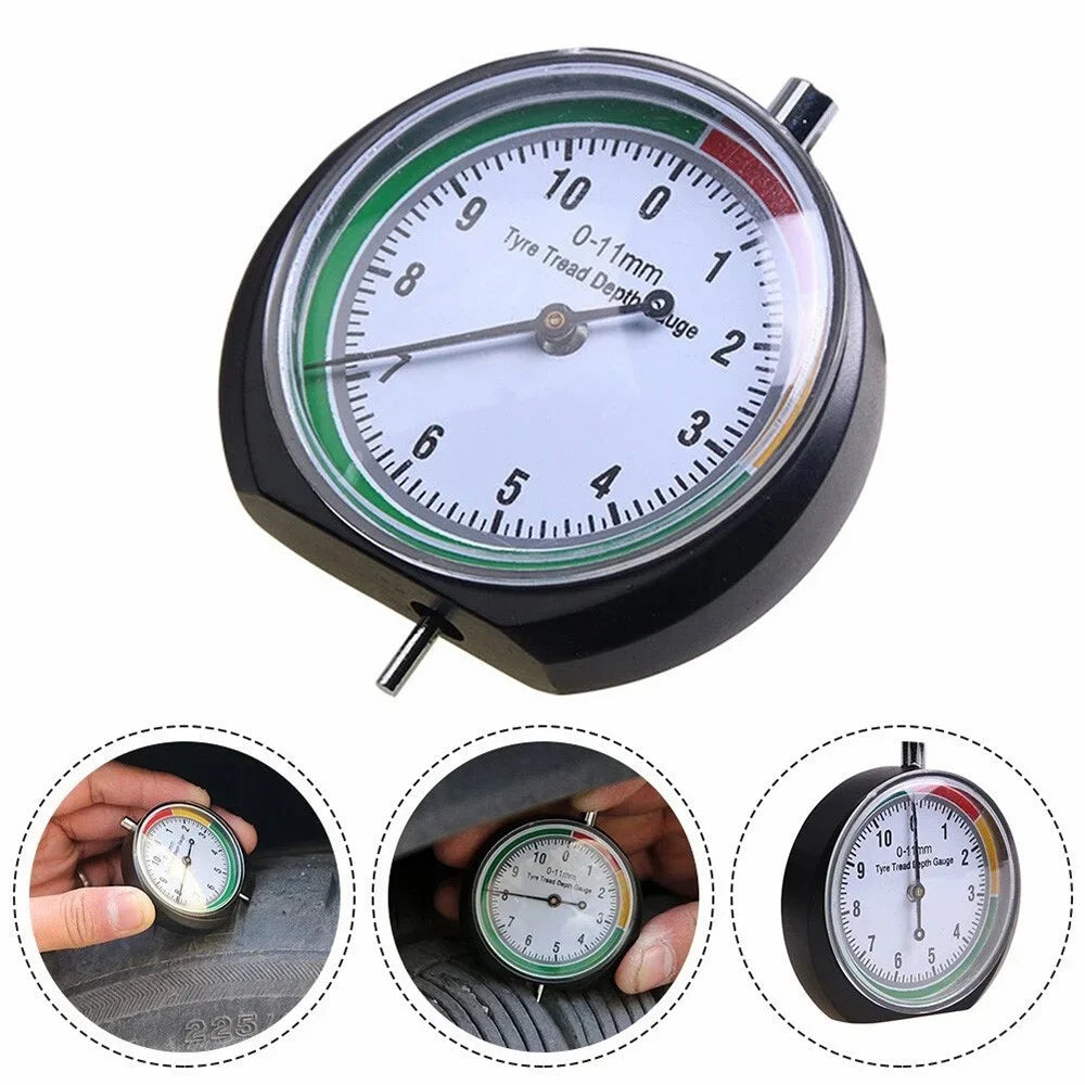 Tyre Tread Depth Gauge Car Tire Tread Meter Measurer High Accuracy Tyre Measure Tool - 6