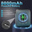 Smart LCD Display Portable Shower Built-in 8000mAh Battery IPX8 Waterproof 5 Speeds Camping Bathing Set - 3