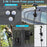 Smart LCD Display Portable Shower Built-in 8000mAh Battery IPX8 Waterproof 5 Speeds Camping Bathing Set - 4