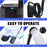 Portable Electric Shower Pump Built-in 6000mAh Battery IPX7 Waterproof 4 Modes Camping Bathing Set - Grey - 5