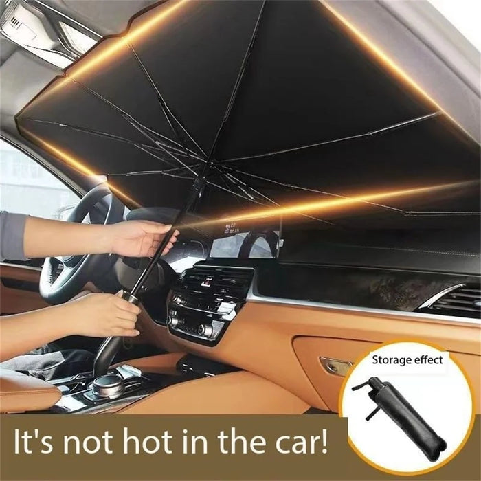Car Windshield Sunshade Umbrella Foldable UV Protection Heat Insulation Sun Visor Cover for Front Window - 4