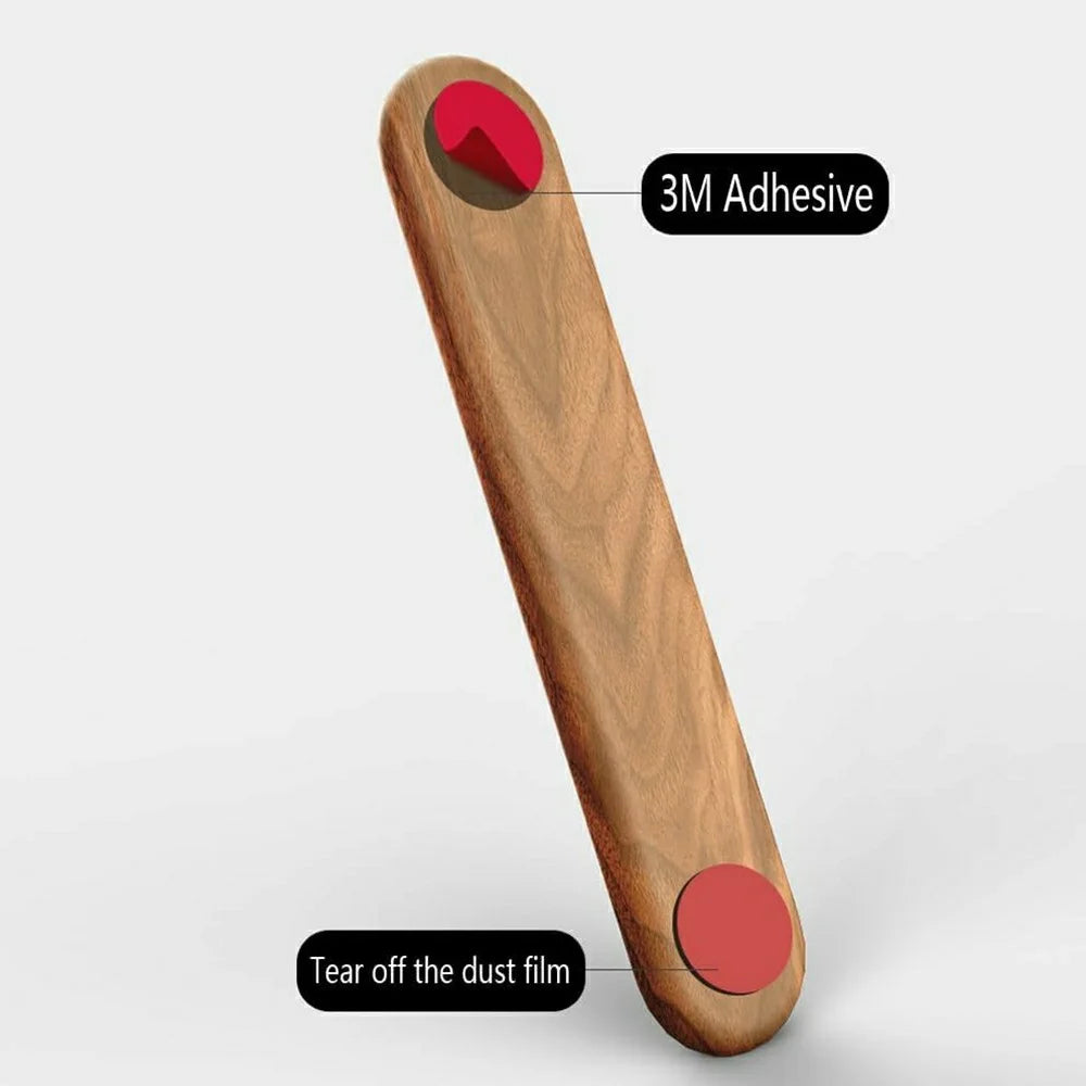 Walnut Wood Car Parking Sign Privacy Protection Hidden Temporary Car Parking Phone Number Card - 7