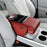 PU Leather Car Center Console Armrest Pad Heightened Cushion with Cup Holder and Charging Port - Red - 1