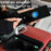 PU Leather Car Center Console Armrest Pad Heightened Cushion with Cup Holder and Charging Port - Red - 4