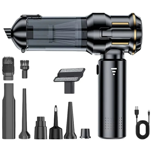 ST-6691Plus 16000Pa Cordless Handheld Car Vacuum Cleaner Brushless Motor Dust Blower for Home Office - Black - 1