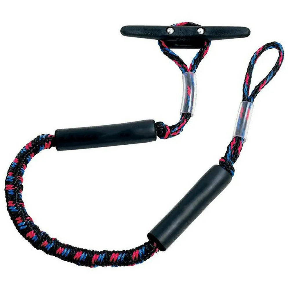 4-5.5ft Stretchable Bungee Dock Line Mooring Rope with Foam Float for Boat Yacht - 1
