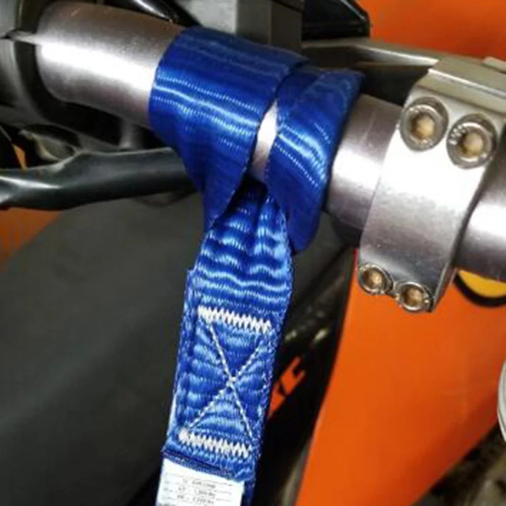 A3499 4PCS ATV Hook Belts Blue Nylon Motorcycle Fixing Straps, Length: 46cm - 4