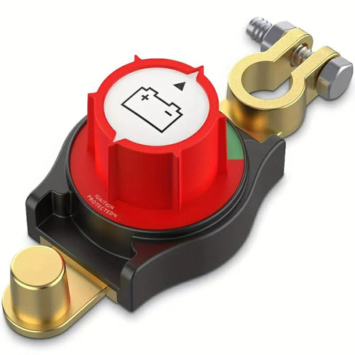 12V / 24V Battery Disconnect Switch Top Post Negative Terminal Master Switch for Car Truck RV Boat - 1