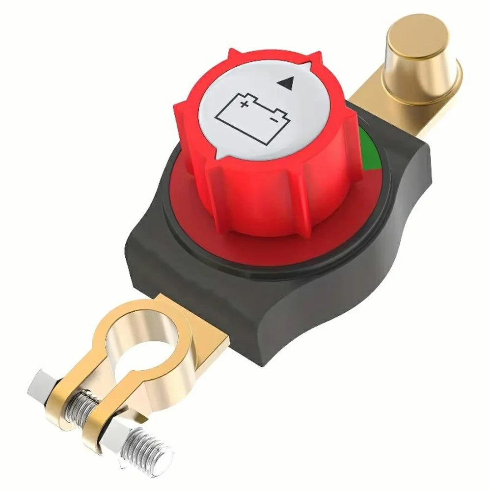 12V / 24V Battery Disconnect Switch Top Post Negative Terminal Master Switch for Car Truck RV Boat - 2