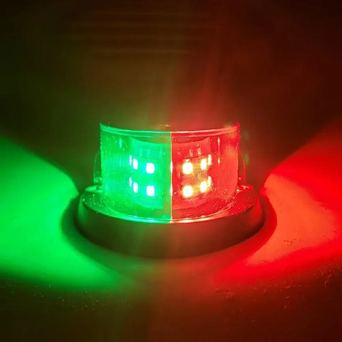 12-LED Marine Navigation Light Boat Signal Light IP67 Waterproof Red Green Bow Light for Yacht Sailing - 4