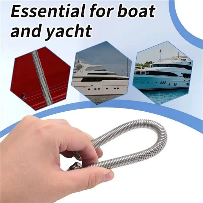 2912S Stainless Steel Hatch Spring Support Boat Yacht Door Window Opener Accessories - Silver - 2