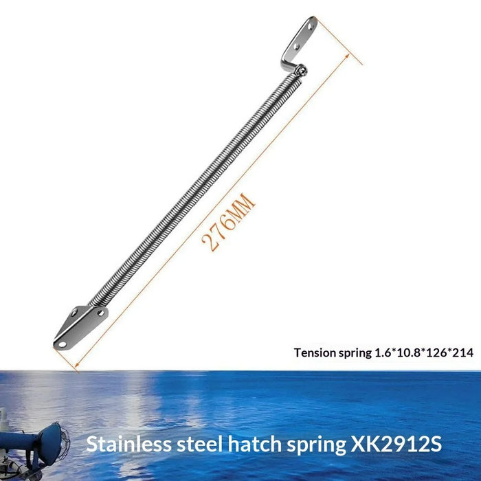 2912S Stainless Steel Hatch Spring Support Boat Yacht Door Window Opener Accessories - Silver - 6