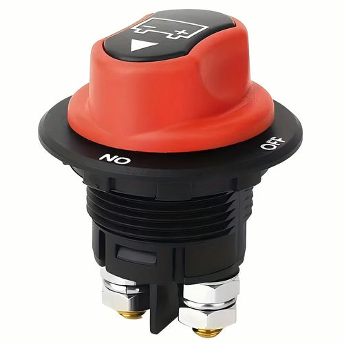 200A Battery Disconnect Switch Marine Yacht Car Black Rotary Power Cut Off Switch for Boat RV Truck Motorcycle - 1