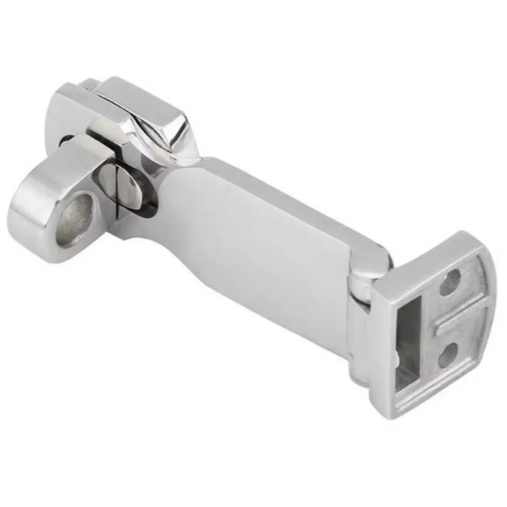 Marine Grade Stainless Steel Twist Latch Lock Hasp Buckle with 4 Screws for Boat Yacht RV Cabin Door - Silver - 1