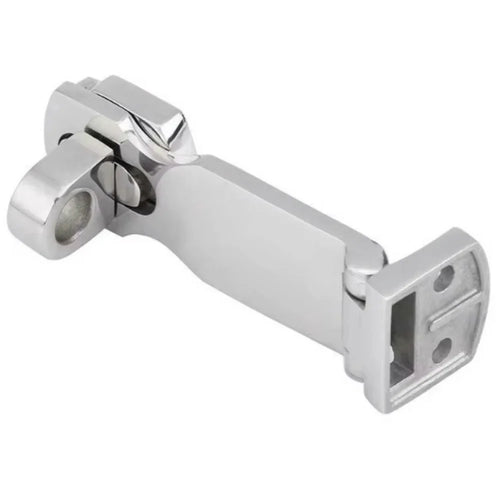 Marine Grade Stainless Steel Twist Latch Lock Hasp Buckle with 4 Screws for Boat Yacht RV Cabin Door - Silver - 1
