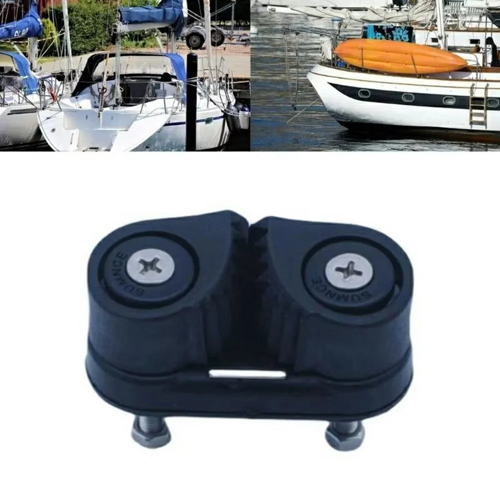 Anodized Aluminum + Nylon Rope Clamp Ball Bearing Cam Cleat for Sailing Boat Kayak Marine - L - 3