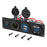Dual USB Cigarette Lighter Socket Panel Digital Voltmeter with Switch for 12V-24V Marine Boat RV Truck - 1