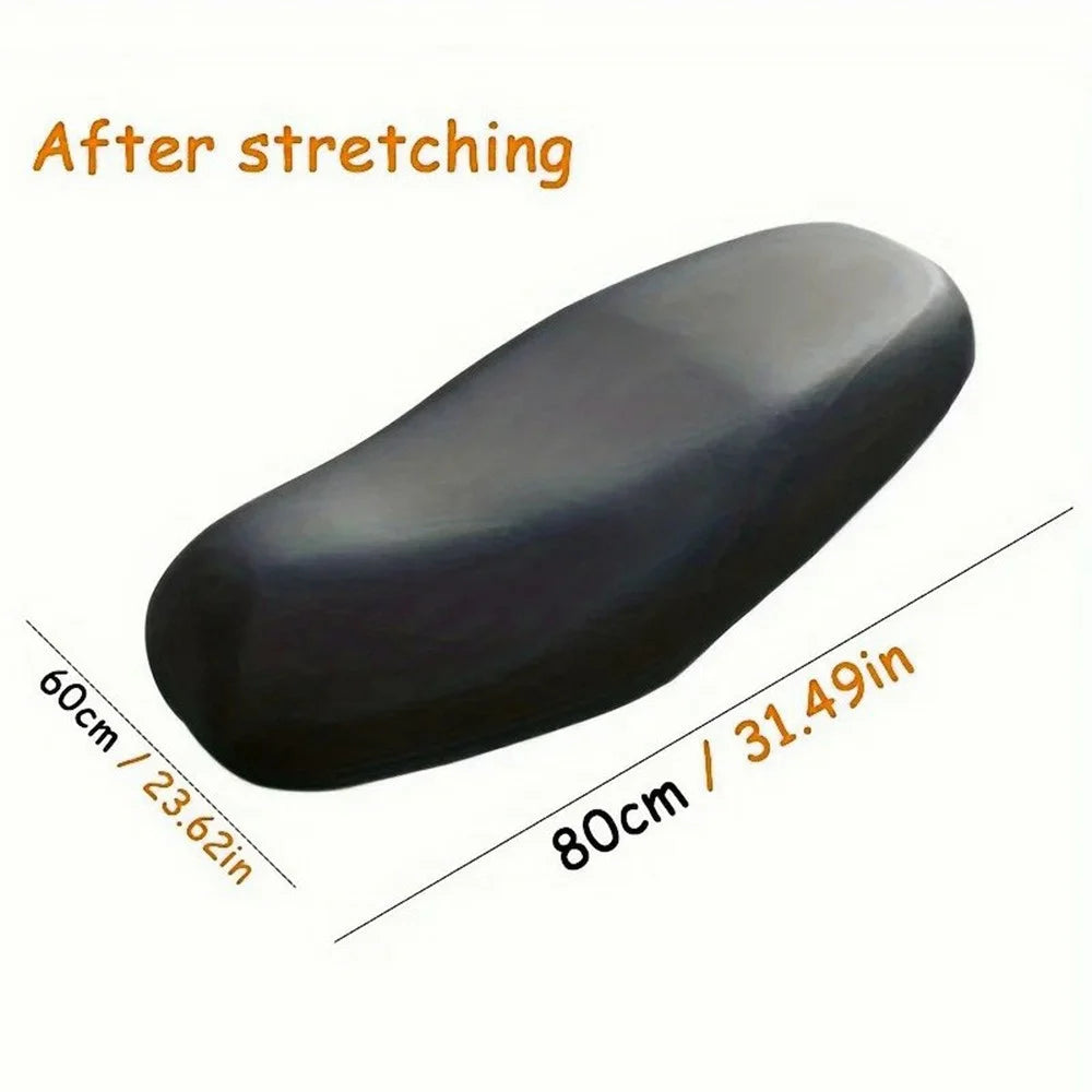 50x27cm Universal Motorcycle Scooter Seat Cover PU Leather Waterproof All Season Seat Protective Cover for Electric Bike - 6