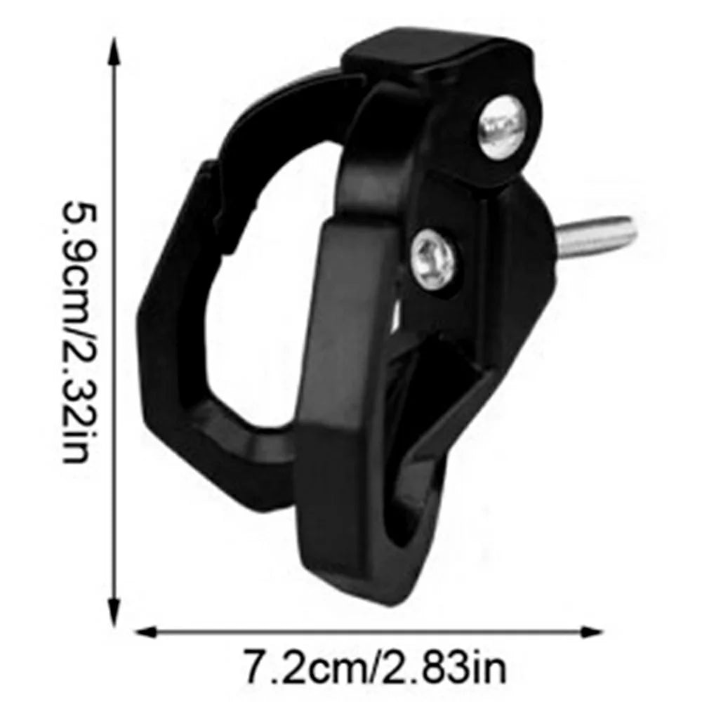 Single Hook Anti-Drop Electric Scooter Hook Plastic Motorcycle Hanger for Bottle Bag Umbrella - Black - 5