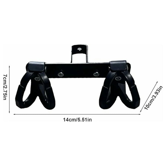 Double Hook Anti-Drop Electric Scooter Hook Plastic Motorcycle Hanger for Bottle Bag Umbrella - Black - 7