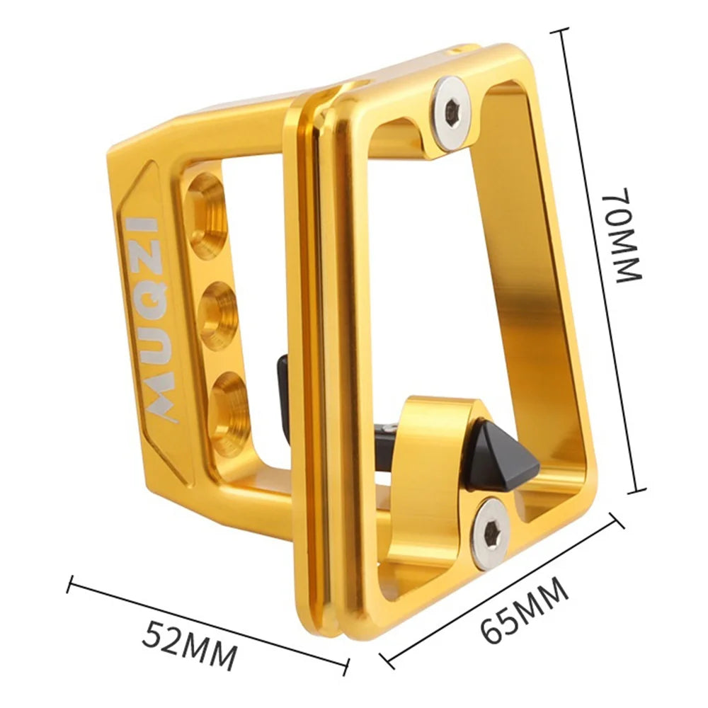 MUQZI Aluminum Alloy 3 Holes Bike Front Carrier Block with 7 Screws for Brompton Folding Bicycles - Black - 7