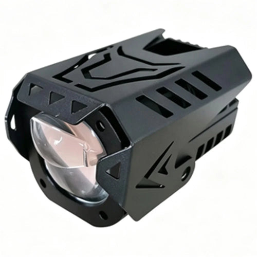 12V-48V Motorcycle LED Spotlight 6000LM IP65 45W Dual Beam Matrix Projector Motorcycle White Light - 1
