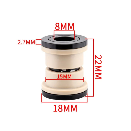 MUQZI MTB Rear Shock Bushing 7075 Aluminum Alloy Bike Rear Suspension Shock Absorber DU Bushing - 22Mm - 1