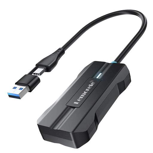 LEMORELE P80 USB / Type-C Wired to Wireless CarPlay Box Bluetooth-compatible WiFi Android Auto Converter - Black - 1