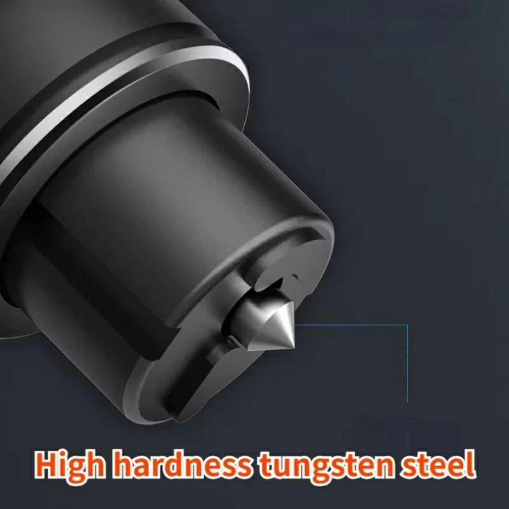 Car Safety Hammer Emergency Escape Tool Tungsten Steel Window Breaker Seatbelt Cutter - Silver - 6