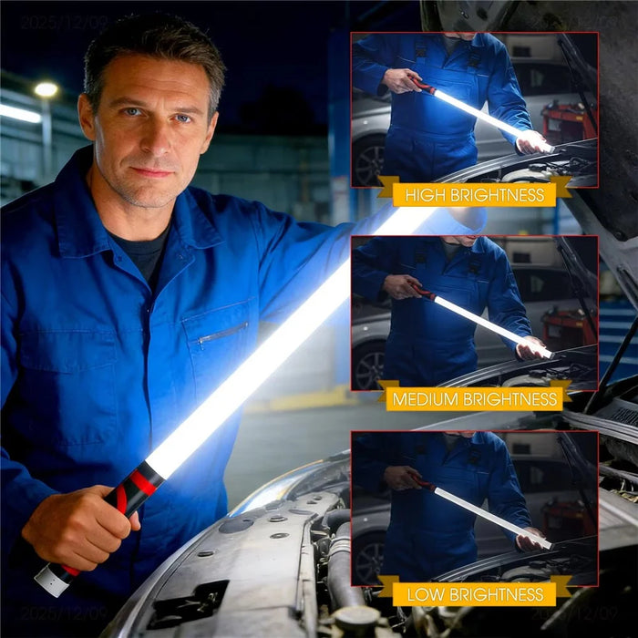 Flexible Work Light for Mechanics Auto Repair 3 Brightness Levels Bendable Light Strip - 5