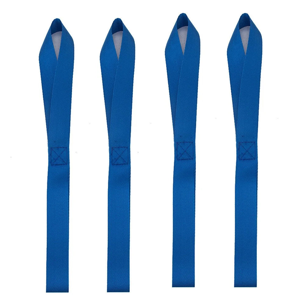 A3496 4Pcs 32cm ATV UTV Motorcycle Hook Belts 8-Shape Scooter Wheelchair Fixing Tie Straps - Blue - 1