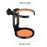 Air Vent Mount Car Cup Holder Foldable Auto Drink Holder for Coffee Cup Water Bottle - Orange - 2