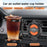 Air Vent Mount Car Cup Holder Foldable Auto Drink Holder for Coffee Cup Water Bottle - Orange - 4