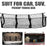110x30cm Truck Cargo Net Organizer Mesh Storage Bag 3 Pockets Trunk Organizer for SUV Pickup Bed - Black - 6