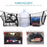 110x30cm Truck Cargo Net Organizer Mesh Storage Bag 3 Pockets Trunk Organizer for SUV Pickup Bed - Black - 7