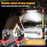 3000 Lumens LED Work Light Magnetic Rechargeable Dimming COB Flashlight 360 Degree Rotating Auto Inspection Light Repair Lamp for Car Repair Emergency - 4