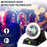 Solar Powered LED Disco Magic Ball Light RGB Motion Sensor IP55 Waterproof Party Light for DJ KTV Bar - Gold - 4