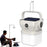 Solar Camping Lantern 360 Degree Rechargeable Waterproof Portable LED Light for Outdoor Emergency - White - 2