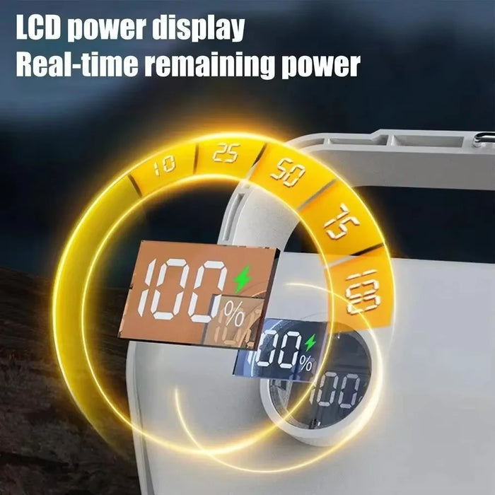 Solar Camping Lantern 360 Degree Rechargeable Waterproof Portable LED Light for Outdoor Emergency - White - 4