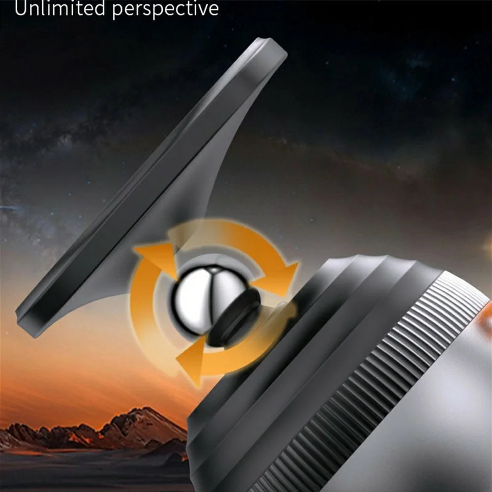 Magnetic Car Phone Holder Adhesive Mount 360 Degree Rotating Cellphone Stand with Cable Clip - Grey - 6