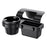 Car Window Organizer Multi-Function Cup Holder Phone Storage Box for Door Side Hanging - Black - 1