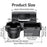 Car Window Organizer Multi-Function Cup Holder Phone Storage Box for Door Side Hanging - Black - 6