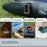 2400mAh Mini Electric Air Pump with 5 Air Nozzles Cordless Inflator with LED Light for Camping - Black - 2