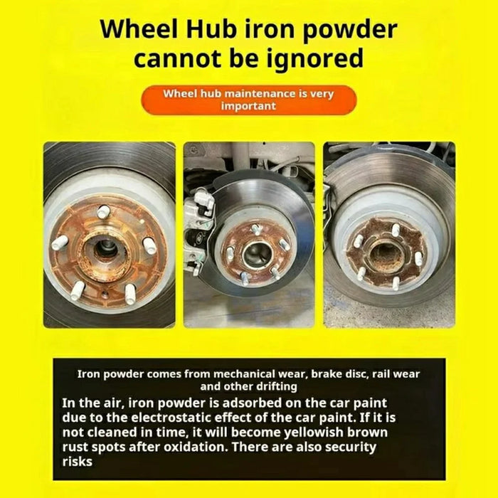 9Pcs Wheel Hub Brake Disc Rust Removal Tool Kit with 5 Grinding Discs Wire Brush Gloves for Car Maintenance - 6