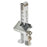 8 Holes Car Pedal Lock Steel Anti-Theft Brake Clutch Security Lock with 3 Keys for Vehicle Safety - Silver - 1