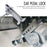 8 Holes Car Pedal Lock Steel Anti-Theft Brake Clutch Security Lock with 3 Keys for Vehicle Safety - Silver - 4