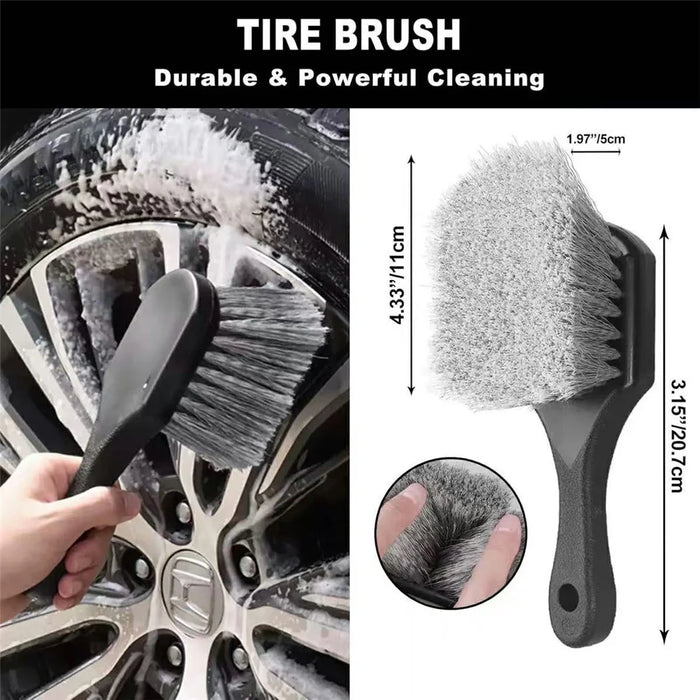 9Pcs Car Detailing Brush Kit Soft Wheel Hub Detail Brush Sponge Pad Car Wash Tools Set - 6