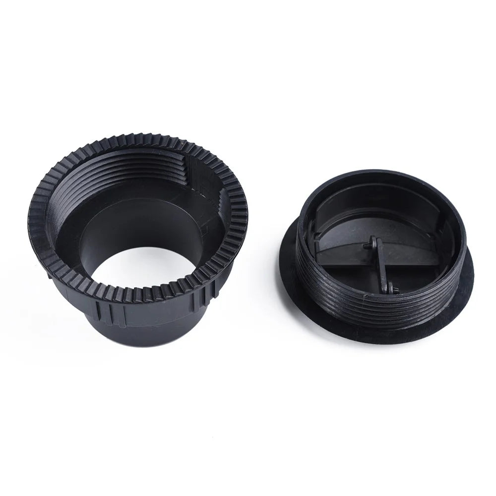 A0676 Air Conditioning Deflector Outlet Side Roof Round Air Vent Ventilation Outlet for Car RV ATV - Black - 1