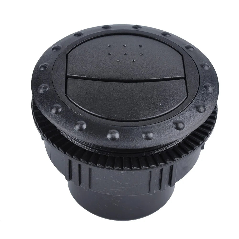 A0676 Air Conditioning Deflector Outlet Side Roof Round Air Vent Ventilation Outlet for Car RV ATV - Black - 5