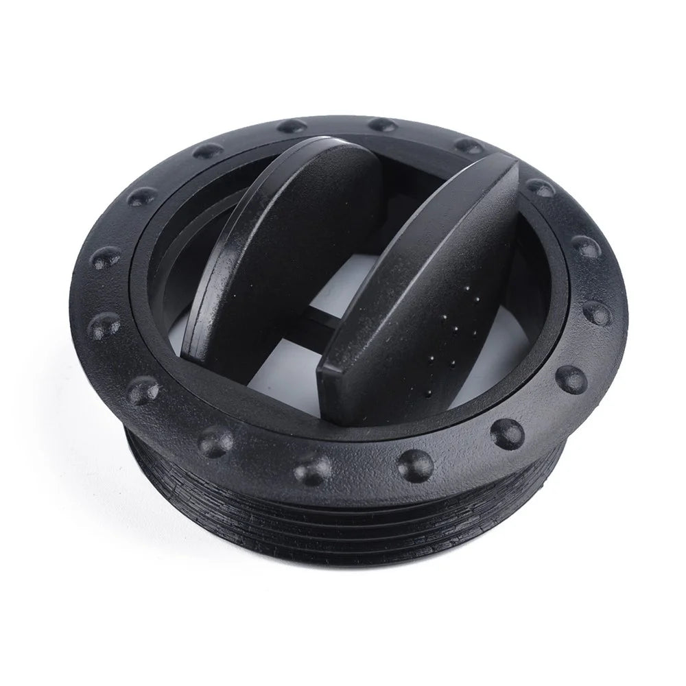 A0676 Air Conditioning Deflector Outlet Side Roof Round Air Vent Ventilation Outlet for Car RV ATV - Black - 6